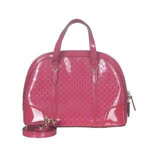 ♥️Gucci Ophidia Patent Leather Pink Dome Satchel Shoulder Bag♥️